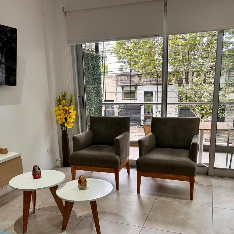 Departamento moderno con amplio balcón y parrilla a gas - Apartamento de 1 dormitorio - 9