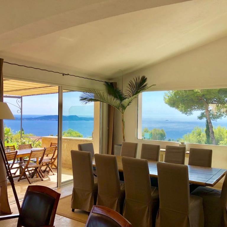 Mas des îles d'Or - Vue mer unique, Piscine chauffée, Jacuzzi, Tennis - Villa mit Meerblick - 16