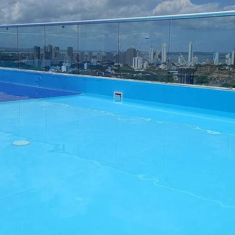Apartamento en Torices Piso 24 - Cartagena - Playa cerca al Mar con piscina y Excelente vista - Two-Bedroom Apartment - 12