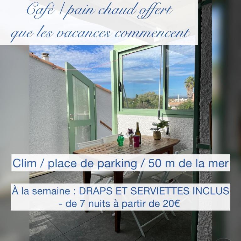 T3 climatisé à 50m de la mer en accès direct - Apartment mit 2 Schlafzimmern und Terrasse - 1
