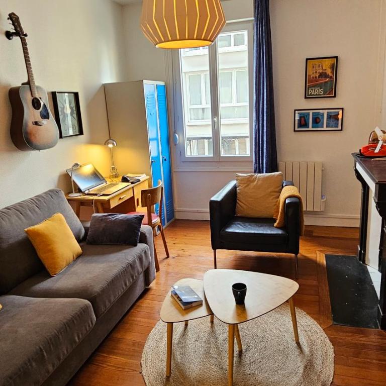 Studio Vintage chic, Centre, Gare et Plage à pied - Studio - 1