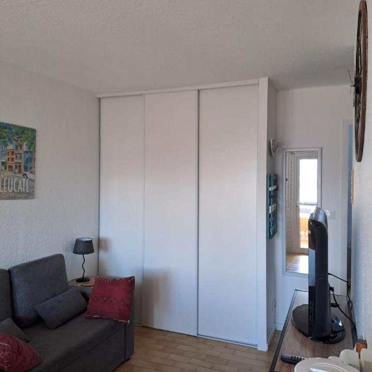 T2 cabine Port-Leucate 4 personnes balcon climatisation parking - Apartamento de 2 dormitorios - 7
