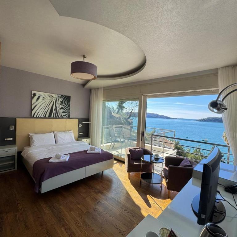 Meridian Hotel - Dvokrevetna soba sa Bračnim Krevetom ili Zasebnim Krevetima, Balkonom i Pogledom na More - 16