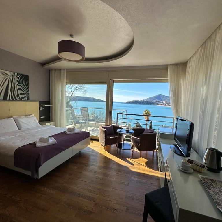 Meridian Hotel - Dvokrevetna soba sa Bračnim Krevetom ili Zasebnim Krevetima, Balkonom i Pogledom na More - 8