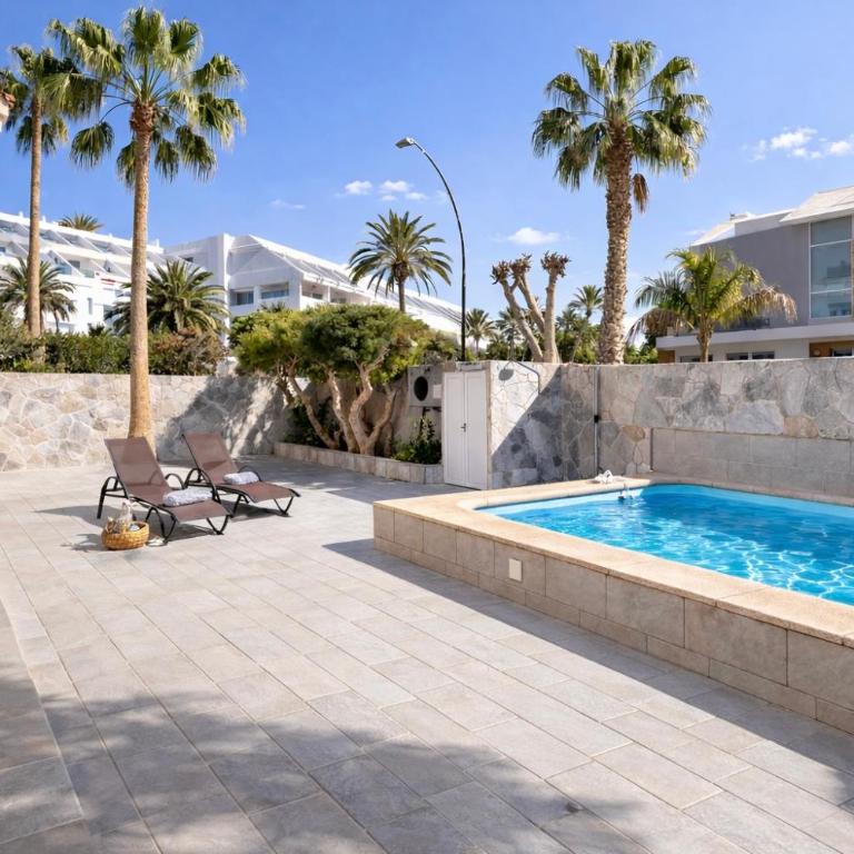 Villa Jandia Modern new apartment Morro Jable Private heated pool big terrace - Apartamento con vistas a la piscina - 3