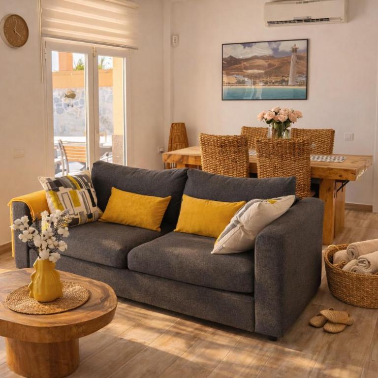 Villa Jandia Modern new apartment Morro Jable Private heated pool big terrace - Apartamento con vistas a la piscina - 10