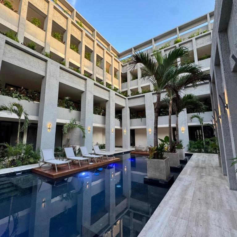 Luxury 1BR with Private Terrace Pool in Aldea Zama - Apartamento de 1 dormitorio - 7