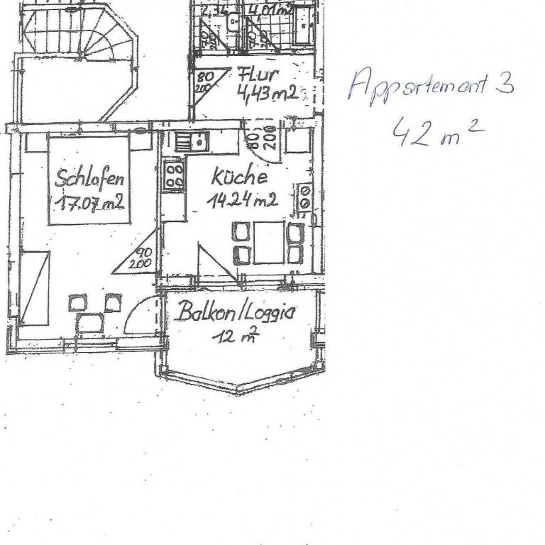 Haus Bodenfeld - Apartment mit 1 Schlafzimmer und Balkon - 14
