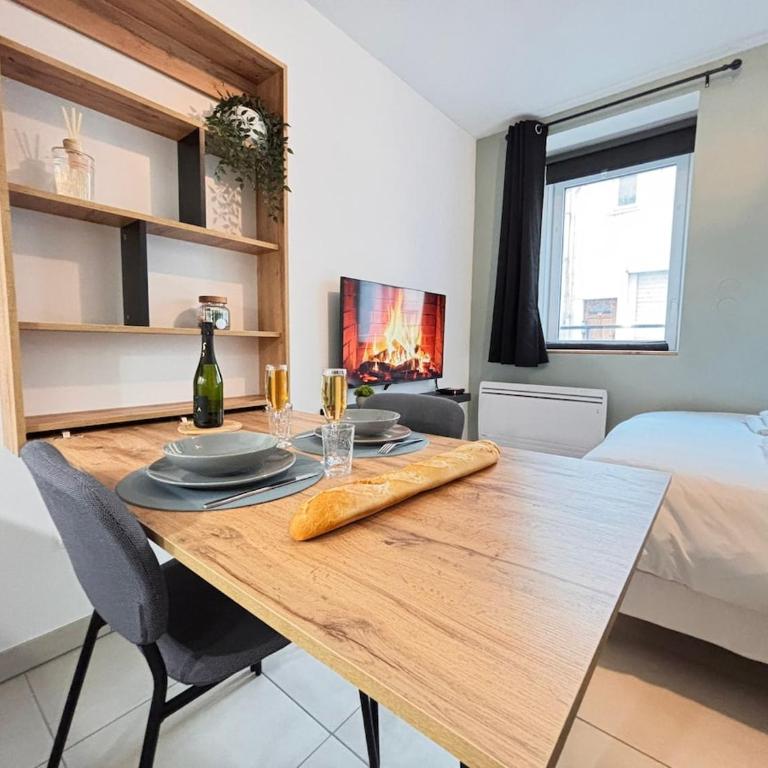 Le Rainssant studio cocooning en RDC au centre - Apartamento de 1 dormitorio - 7