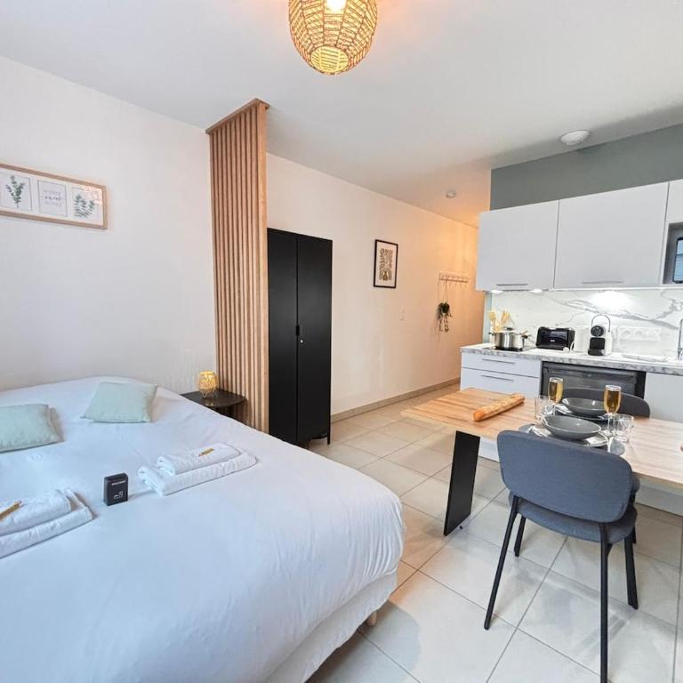Le Rainssant studio cocooning en RDC au centre - Apartamento de 1 dormitorio - 9