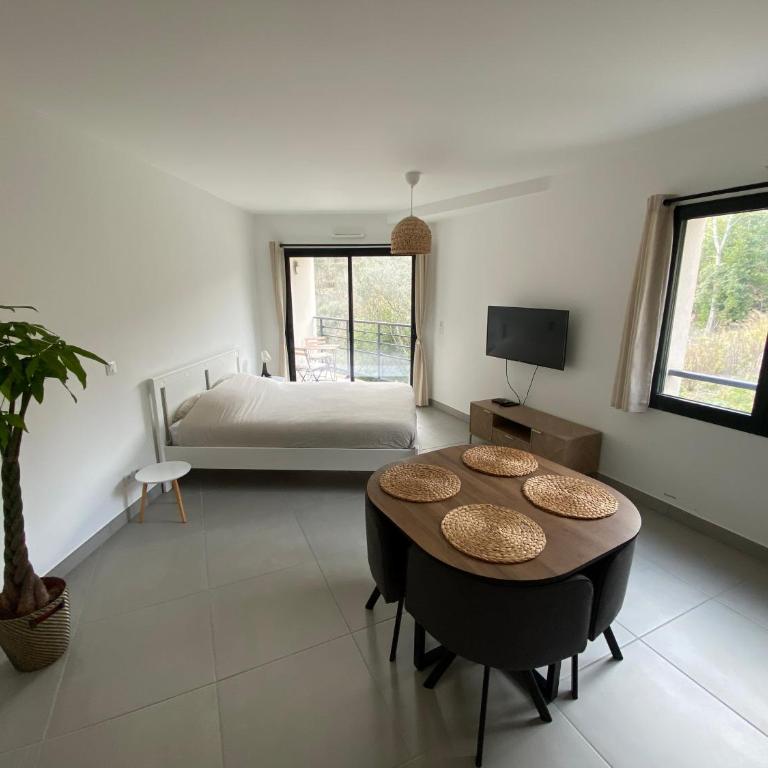 Appartement entre Monaco et Nice Calme et tout équipé - Studio avec Balcon - 1