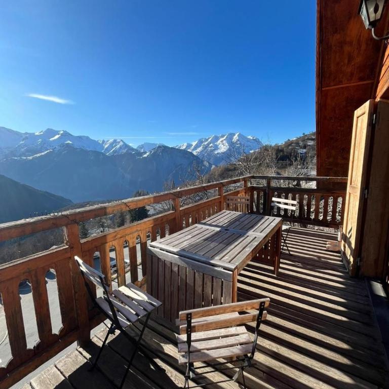 Chalet les Hirondelles 8 personnes, Le Grand broue à Huez - Chalet - 7