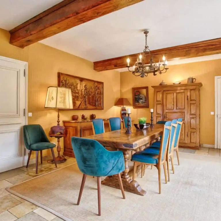 Magnifique demeure Moulin Saint-Laurent Deauville avec piscine & sauna 12 pers - Villa avec Piscine Privée - 15