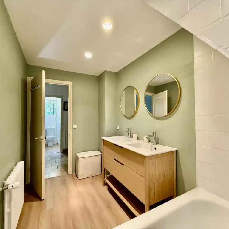 Magnifique demeure Moulin Saint-Laurent Deauville avec piscine & sauna 12 pers - Villa avec Piscine Privée - 25