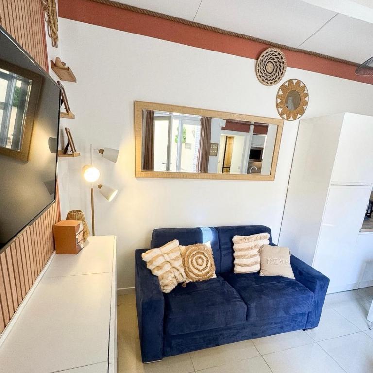 Studio Parfum terrasse clim parking privé - Studio avec mezzanine - 16