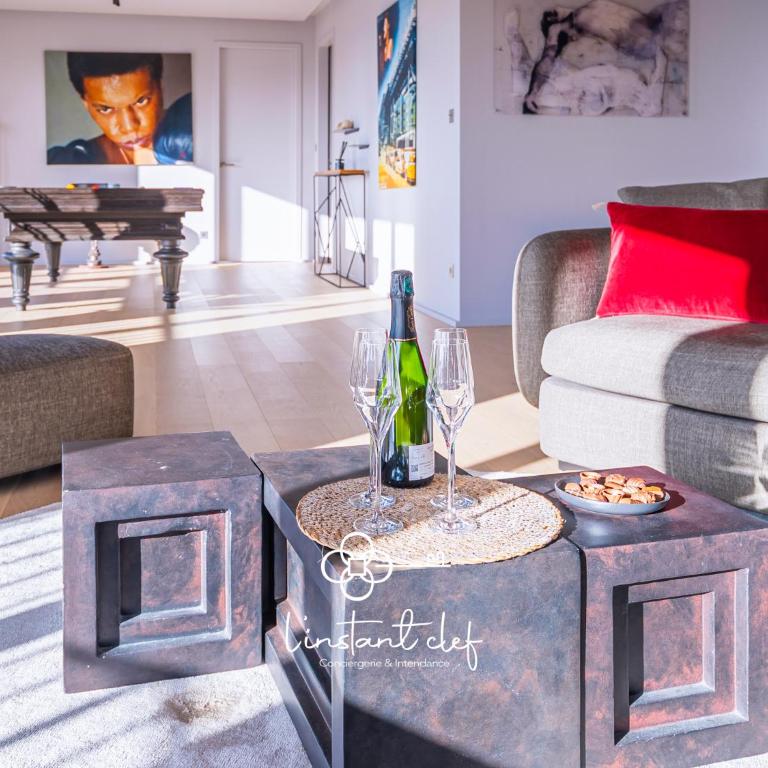 L'Appartement d Exception - Hyper Centre - 3 suites, Parking & Billard - Appartement 3 Chambres Premium avec Balcon - 26