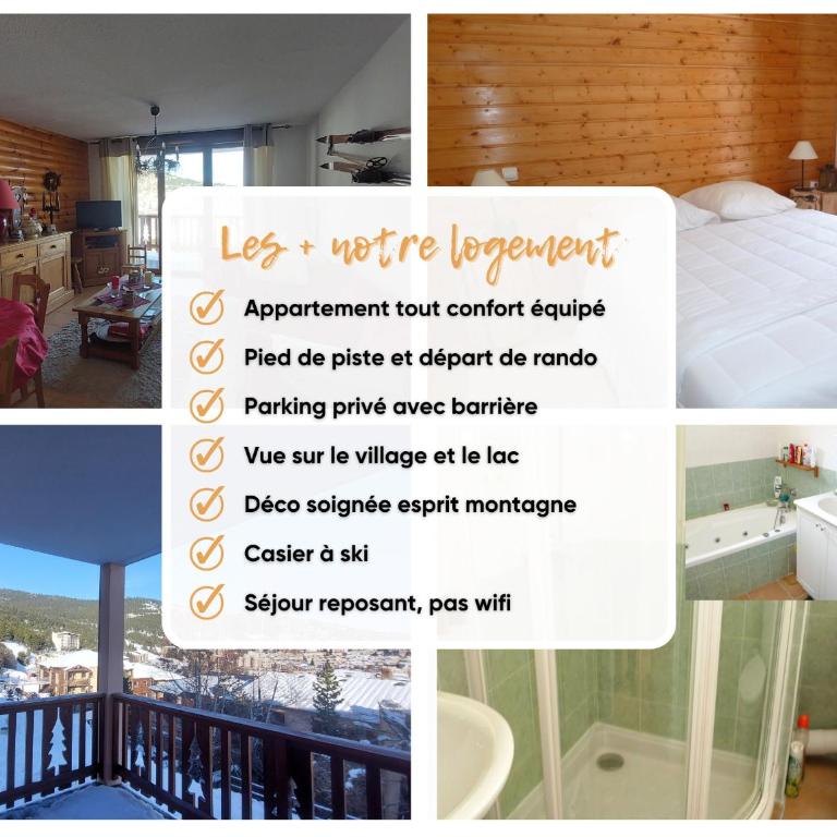 Appartement de standing 4 personnes, pied des pistes, parking - Appartement 2 Chambres - 3