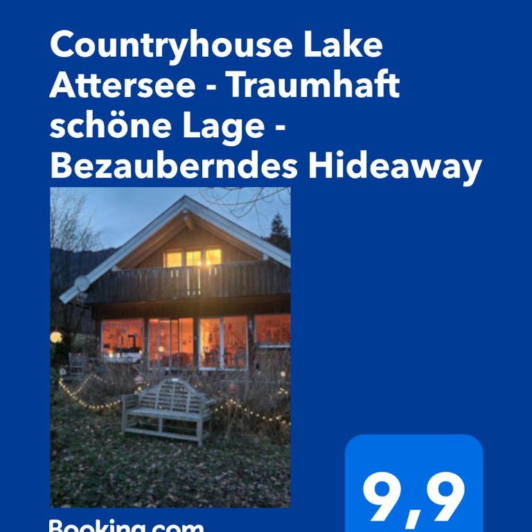 Countryhouse Lake Attersee - Atemberaubende Lage - Bezauberndes Hideaway - Haus mit 3 Schlafzimmern - 10