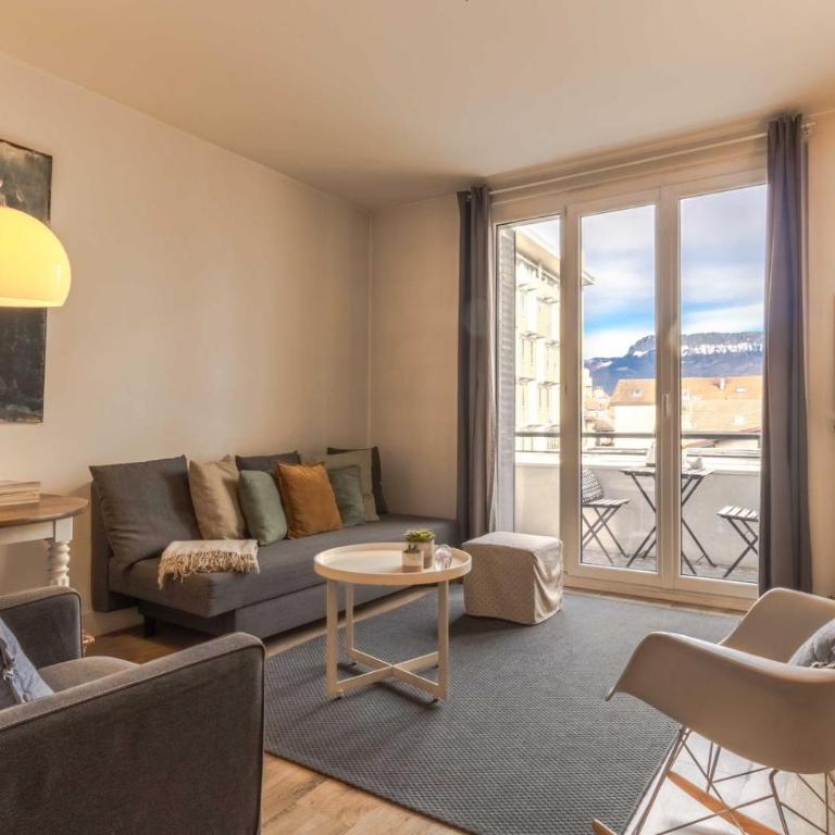 La Perle - balcon et centre-ville - Apartment mit 1 Schlafzimmer - 30