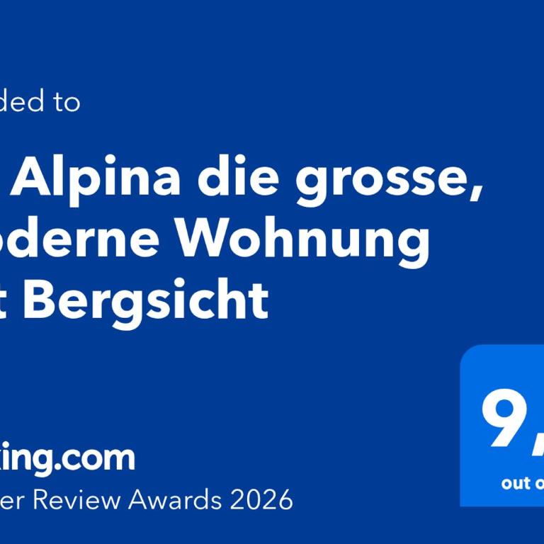 165 qm moderne 4 Zimmer Wohnung mit Bergsicht - Piz Alpina - Apartment mit 3 Schlafzimmern - 2