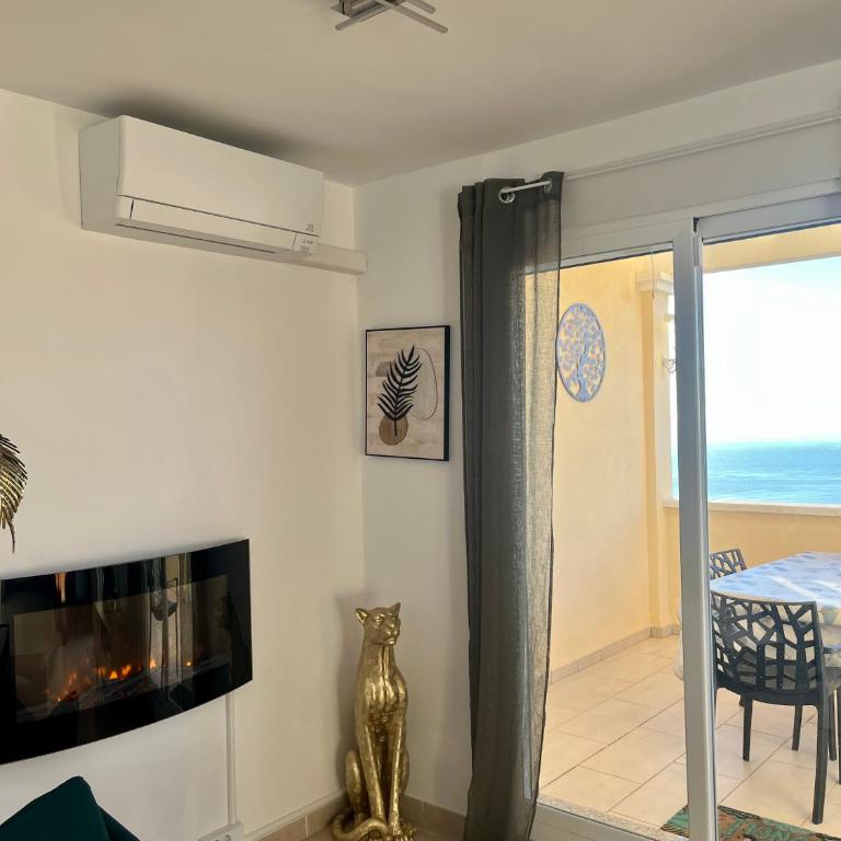Duplex avec Jacuzzi, piscine, terrasses et vues a 180º sur la mer - Casa con 1 dormitorio - 14