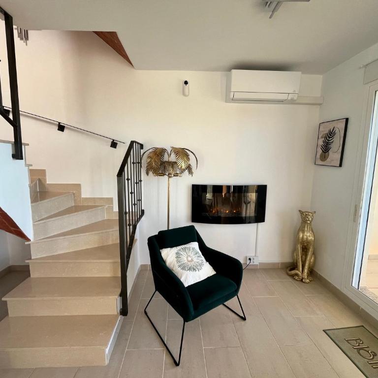 Duplex avec Jacuzzi, piscine, terrasses et vues a 180º sur la mer - Casa con 1 dormitorio - 27