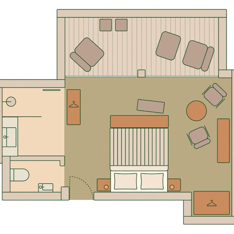 Boutique Hundehotel Bergzeit - Doppelzimmer mit Terrasse - 6