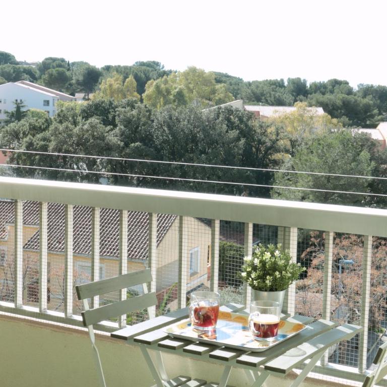 Studio dernier étage vue mer Clim et Wifi - Apartment mit 1 Schlafzimmer - 10