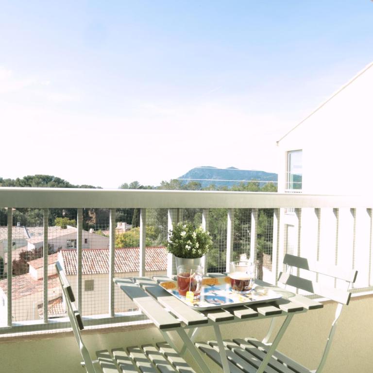 Studio dernier étage vue mer Clim et Wifi - Apartment mit 1 Schlafzimmer - 9