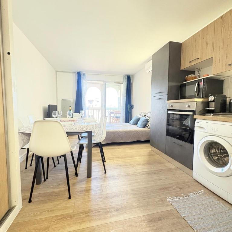 Appartement 6 pers Clim,Piscine,Parking,2 Balcons - Apartment mit 3 Schlafzimmern - 56