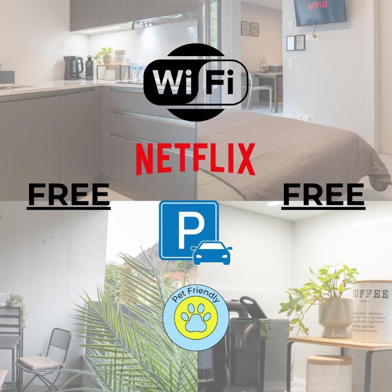 LOCARNO Center - Free parking, Netflix and Wi-Fi - Appartamento con 1 Camera da Letto - 1