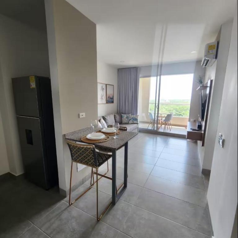 Apartamento moderno con vista al mar, playa y piscinas en Santa Marta - Apartamento de 1 dormitorio - 23