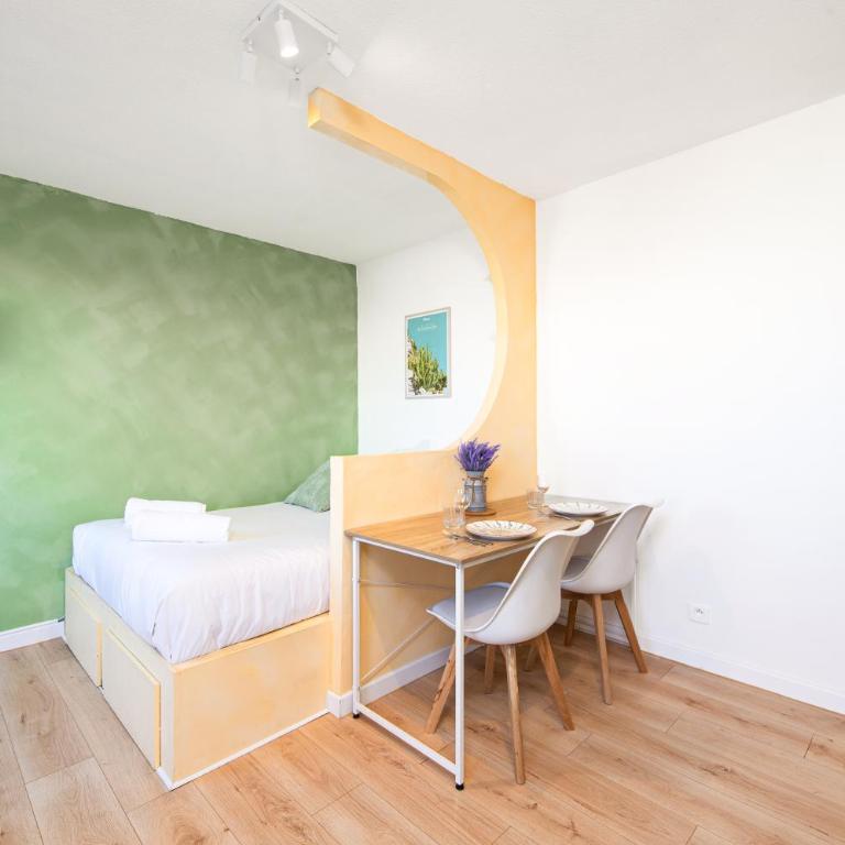Monaco Border - Cosy studio vue mer et ville - FL - Studio Lit Queen-Size - 6