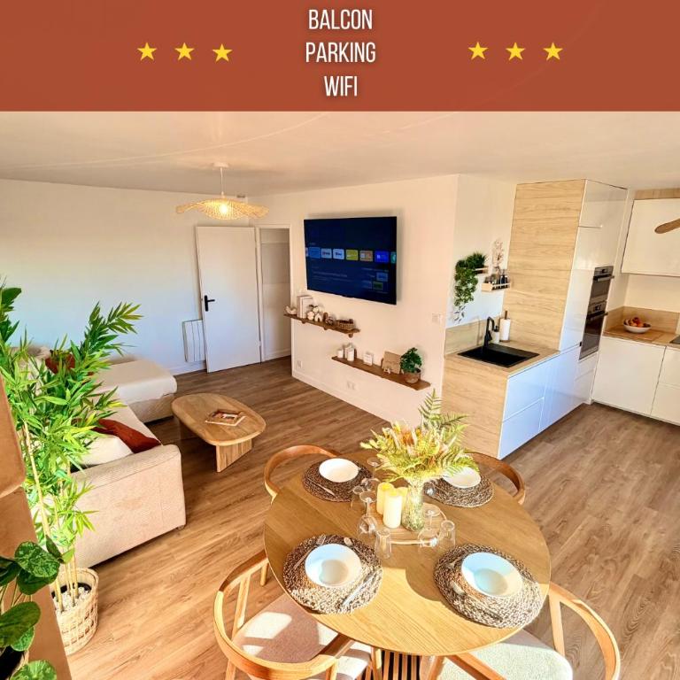 " Cocon Toulousain " Aéroport - Wifi - Parking - Apartment mit 1 Schlafzimmer - 1