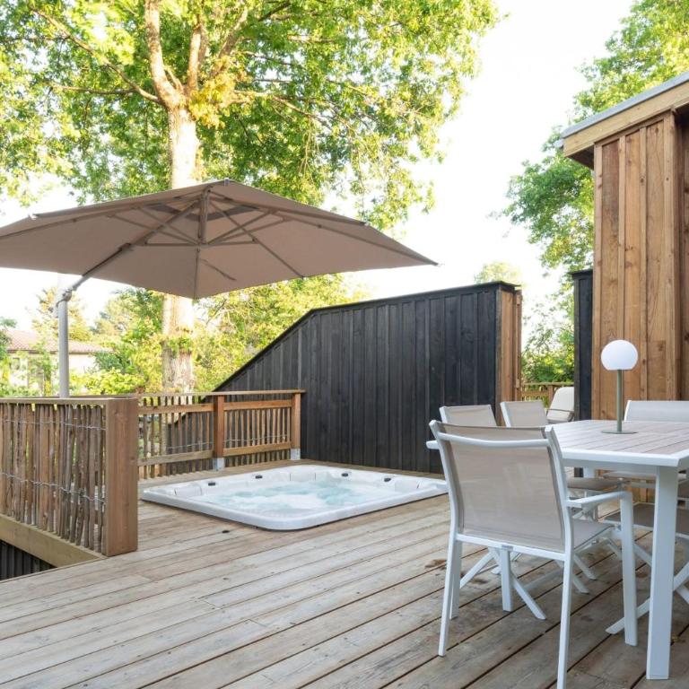 House with spa and direct access to Lake Cazaux - Ferienhaus - 26