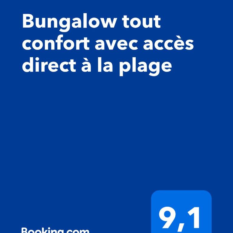 Bungalow tout confort avec accès direct à la plage - Mobile Home - 2
