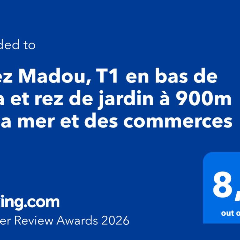 Chez Madou, T1 en bas de villa et rez de jardin à 900m de la mer et des commerces - Appartamento con 1 Camera da Letto - 14
