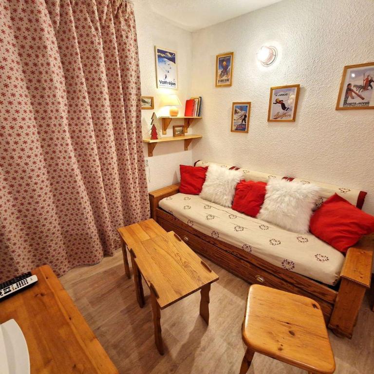 Charmant studio 2-3 personnes, balcon sud, Valfréjus - FR-1-265-215 - Studio - 14