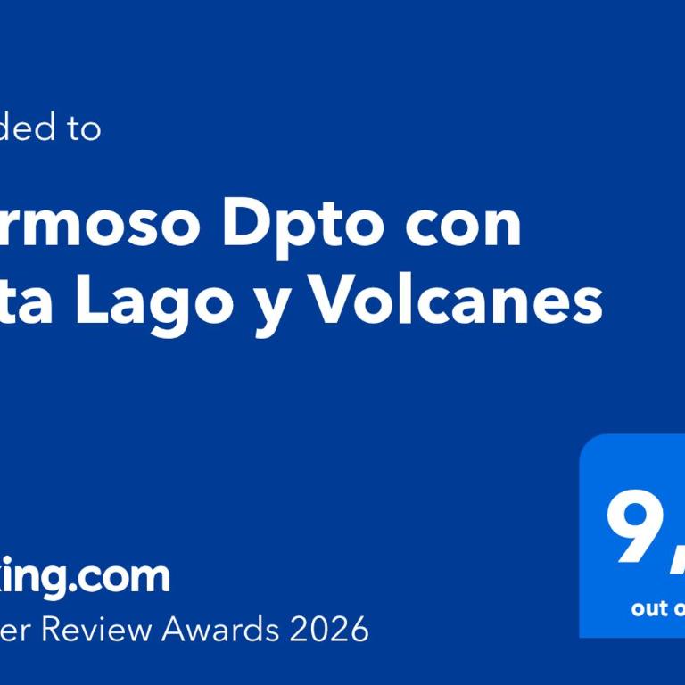 Hermoso Dpto con vista Lago y Volcanes - Three-Bedroom Apartment - 4