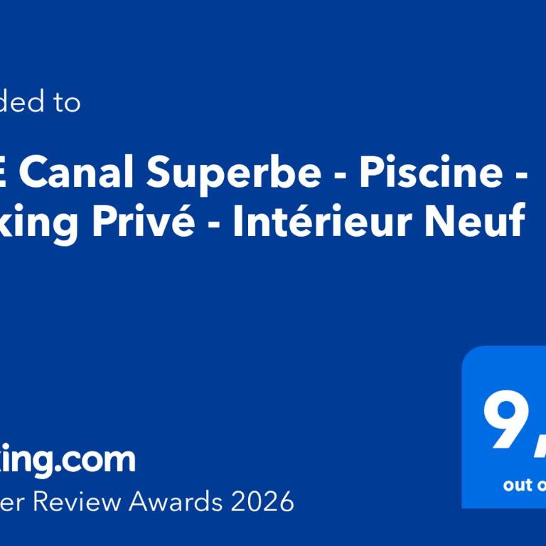VUE Canal Superbe - Piscine - Parking Privé - Climatisation - Apartment - 2
