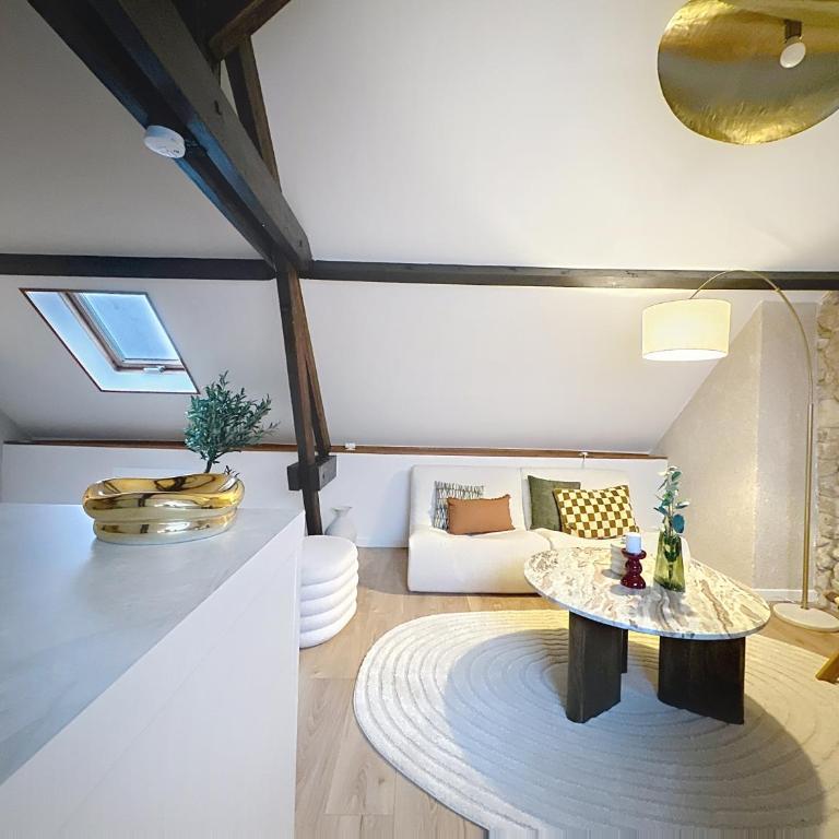 Saint-Nicaise - Appartement de Charme - Maisons Champagne 1 min - Reims - Appartamento con 2 Camere da Letto - 6