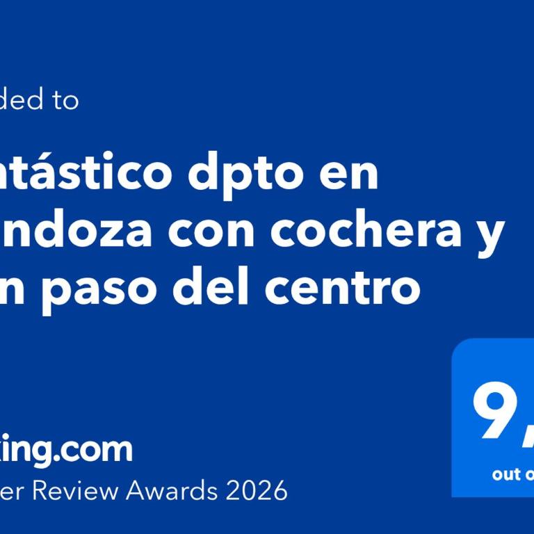 Fantástico dpto en Mendoza con cochera y a un paso del centro - Apartamento de 2 dormitorios - 2