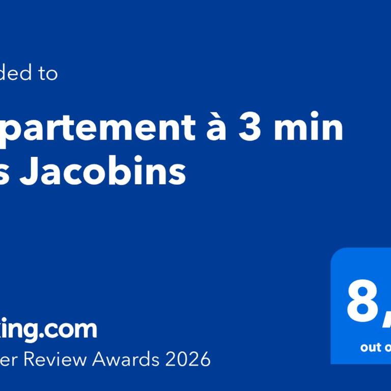 Appartement à 3 min des Jacobins - Appartement 1 Chambre - 3