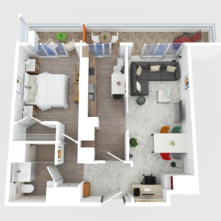 Menton City - Proche plage et Jardin Bioves - FV - Appartement 1 Chambre - 5