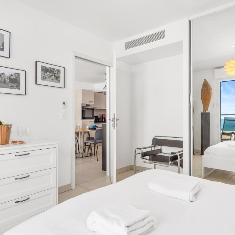 Luxueux 2 pièces - Terrasse vue mer - Parking - FO - Chambre Simple - 17