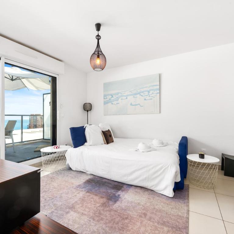 Luxueux 2 pièces - Terrasse vue mer - Parking - FO - Chambre Simple - 9