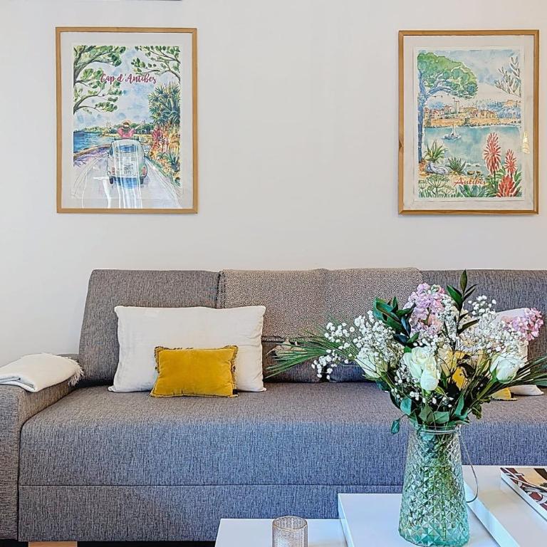 Antibes - Jardin Privé & Piscine - Plage à 2 km - Appartement 1 Chambre - 9