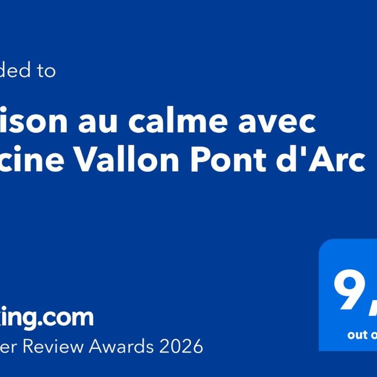 Maison au calme avec piscine Vallon Pont d'Arc - Maison 3 Chambres - 2
