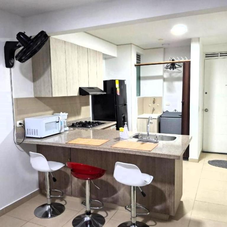 Moderno Apartamento con Aire Acondicionado - WIFI - Piscina - Aqualina Green - hasta 6 Huéspedes - Two-Bedroom Apartment - 13