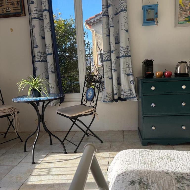 Grand Appt 6P climatisé dans villa avec piscine - 8 kms de Cannes - Studio - Vue sur Piscine - 15